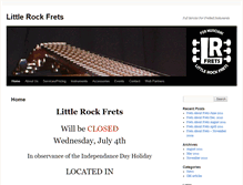 Tablet Screenshot of littlerockfrets.net